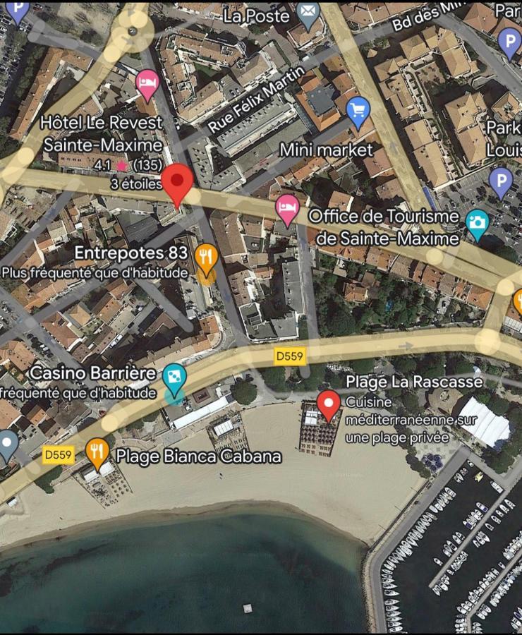 Centre Ville Sainte Maxime 100M Plage Et Commerce A Pied Eksteriør bilde